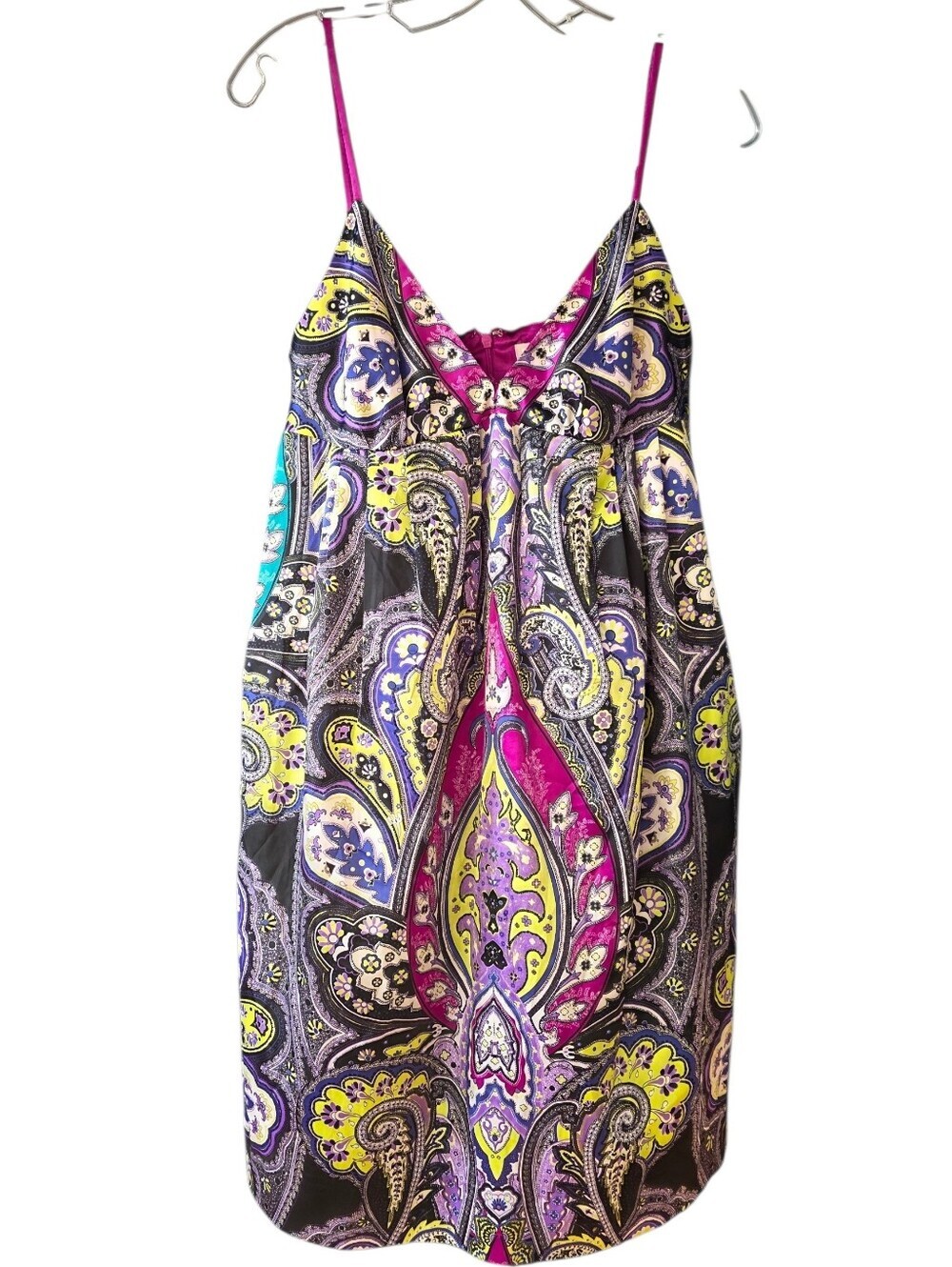 ECI New York Colorful Paisley Print Slip Dress Size 12